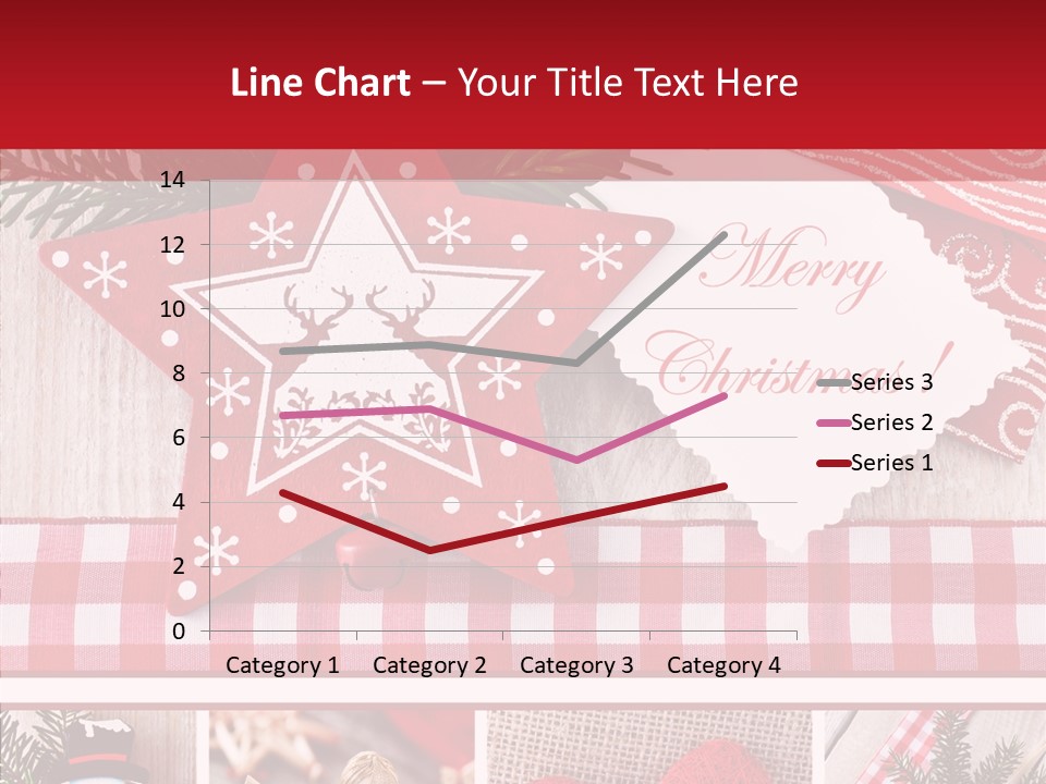 Postkarte Quadrat Weihnachtlich PowerPoint Template