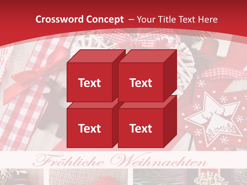Dekomaterial Weihnachtszeit Zimt PowerPoint Template