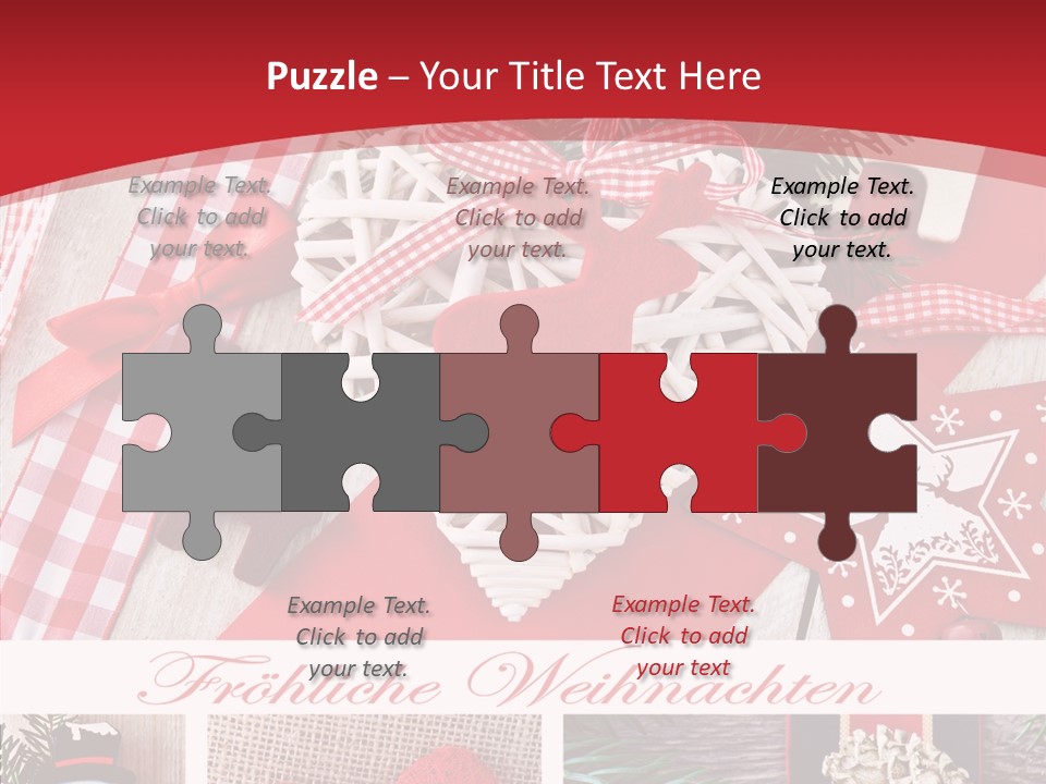 Dekomaterial Weihnachtszeit Zimt PowerPoint Template