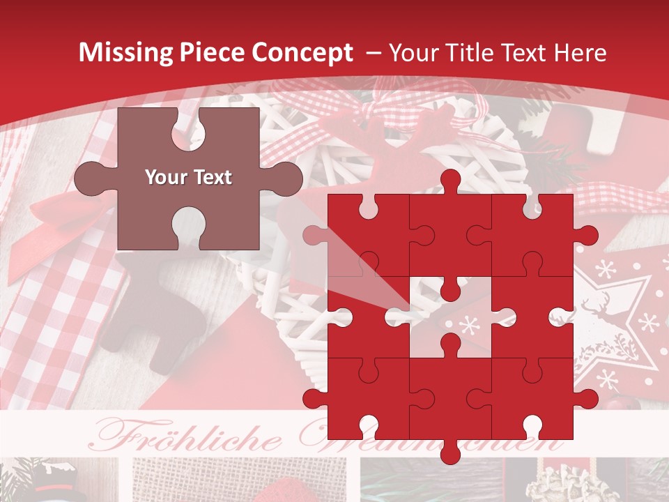 Dekomaterial Weihnachtszeit Zimt PowerPoint Template