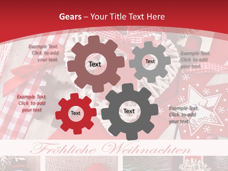 Dekomaterial Weihnachtszeit Zimt PowerPoint Template