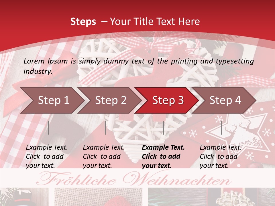 Dekomaterial Weihnachtszeit Zimt PowerPoint Template
