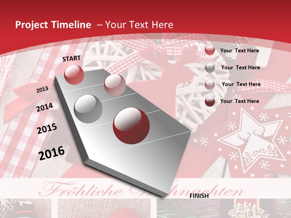 Dekomaterial Weihnachtszeit Zimt PowerPoint Template