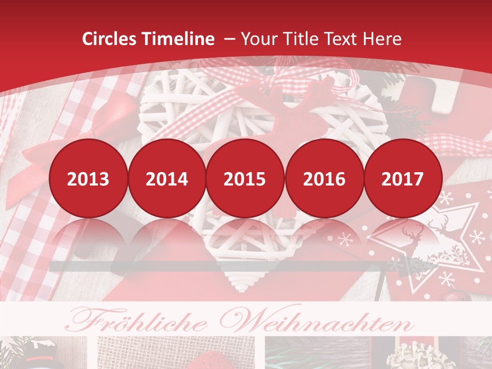 Dekomaterial Weihnachtszeit Zimt PowerPoint Template