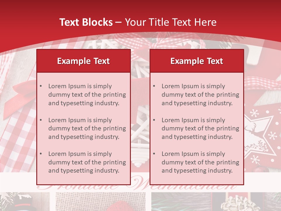 Dekomaterial Weihnachtszeit Zimt PowerPoint Template