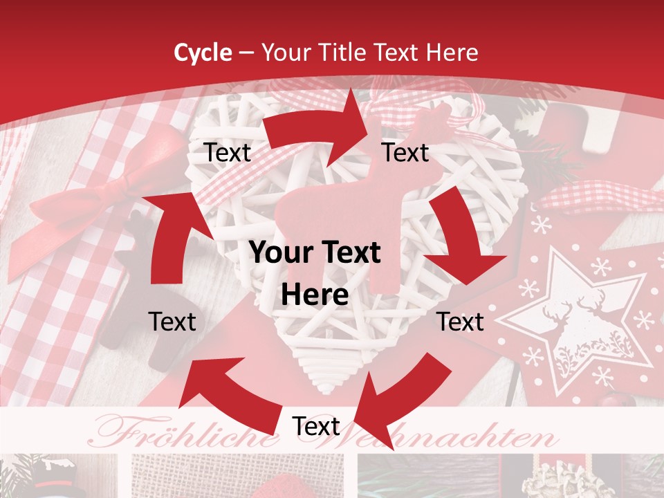 Dekomaterial Weihnachtszeit Zimt PowerPoint Template