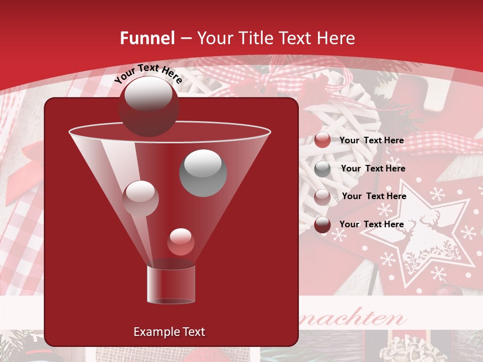 Dekomaterial Weihnachtszeit Zimt PowerPoint Template