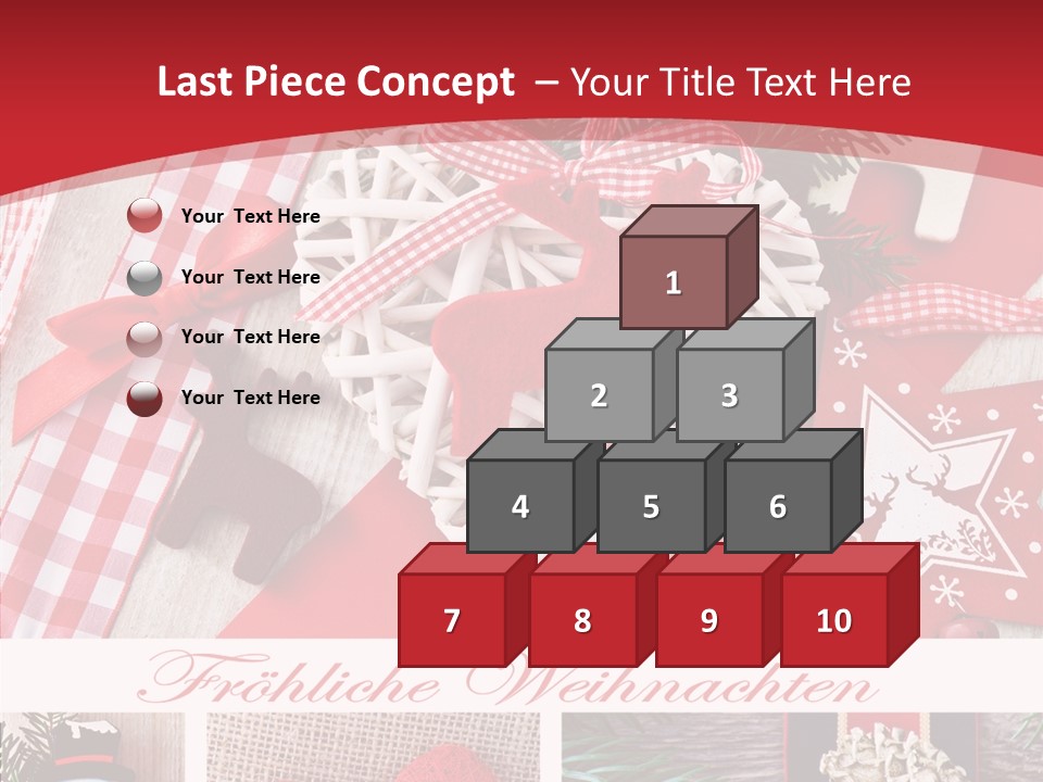 Dekomaterial Weihnachtszeit Zimt PowerPoint Template