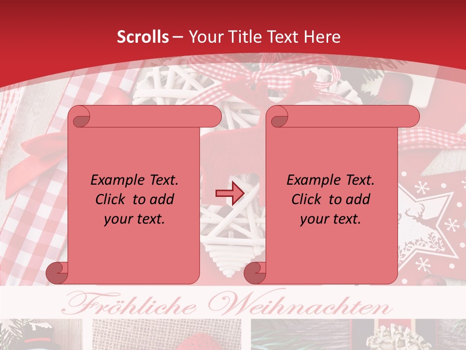 Dekomaterial Weihnachtszeit Zimt PowerPoint Template