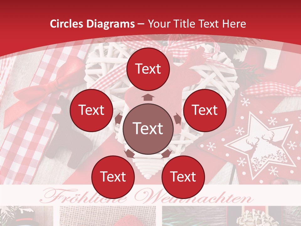 Dekomaterial Weihnachtszeit Zimt PowerPoint Template