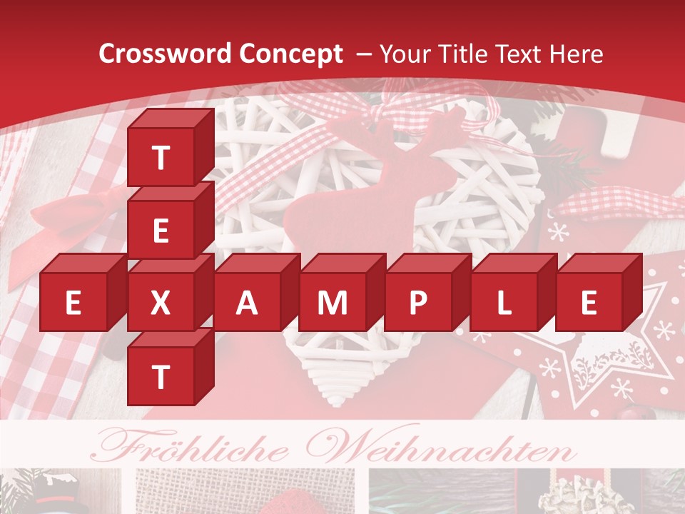 Dekomaterial Weihnachtszeit Zimt PowerPoint Template