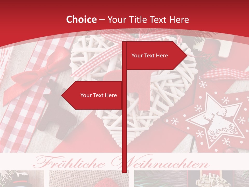 Dekomaterial Weihnachtszeit Zimt PowerPoint Template