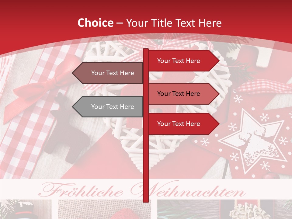 Dekomaterial Weihnachtszeit Zimt PowerPoint Template