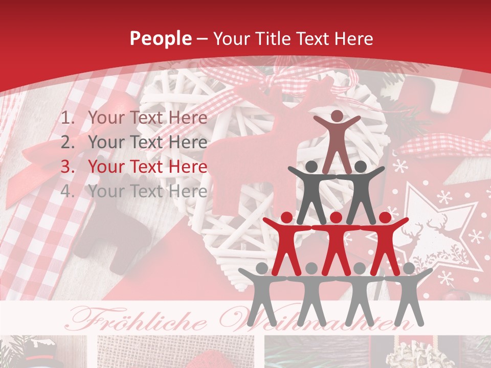 Dekomaterial Weihnachtszeit Zimt PowerPoint Template