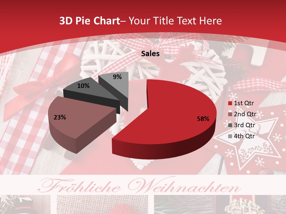 Dekomaterial Weihnachtszeit Zimt PowerPoint Template