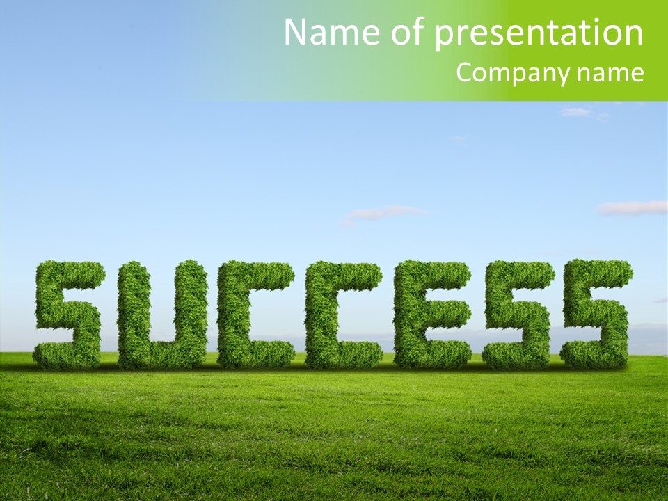 Hill Cleared Garden PowerPoint Template