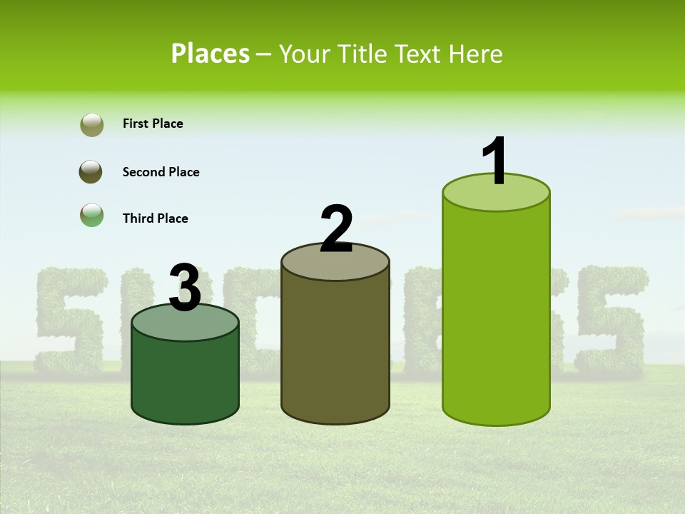 Hill Cleared Garden PowerPoint Template