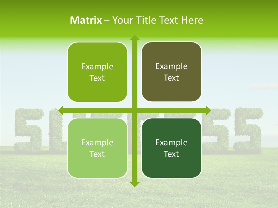 Hill Cleared Garden PowerPoint Template