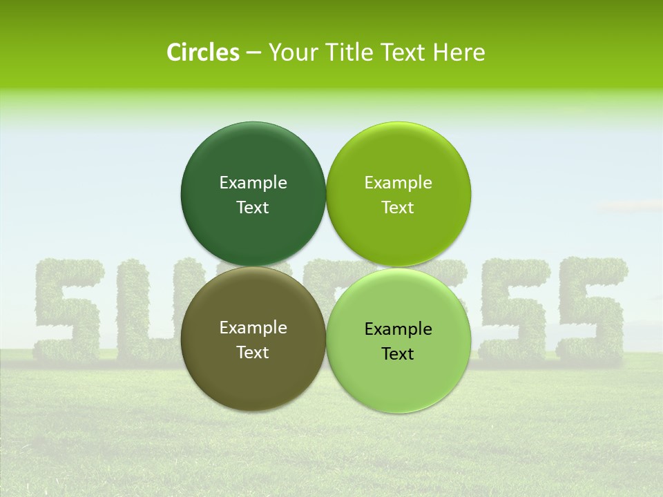 Hill Cleared Garden PowerPoint Template