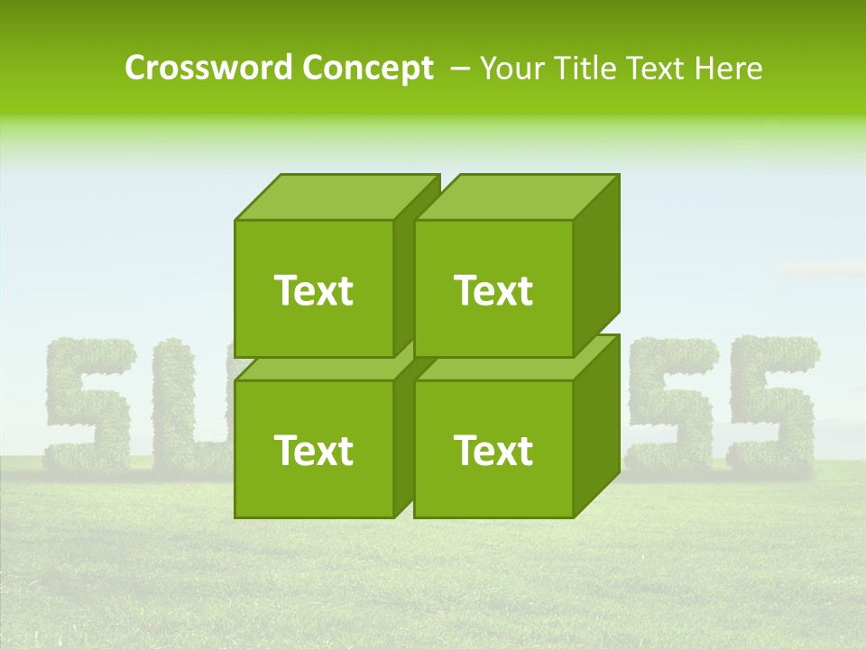 Hill Cleared Garden PowerPoint Template