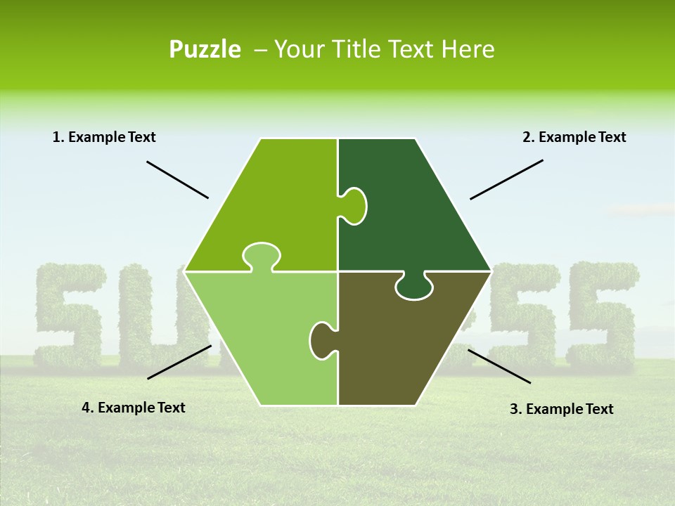 Hill Cleared Garden PowerPoint Template