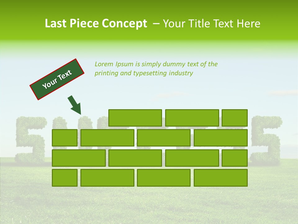Hill Cleared Garden PowerPoint Template