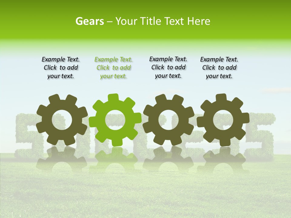 Hill Cleared Garden PowerPoint Template