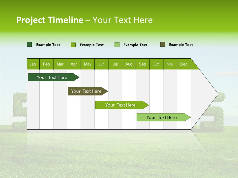 Hill Cleared Garden PowerPoint Template