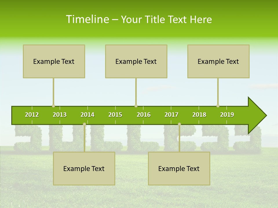 Hill Cleared Garden PowerPoint Template