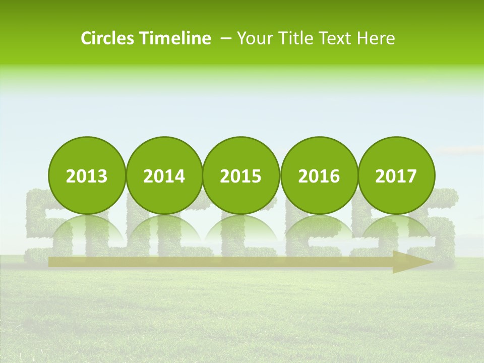 Hill Cleared Garden PowerPoint Template