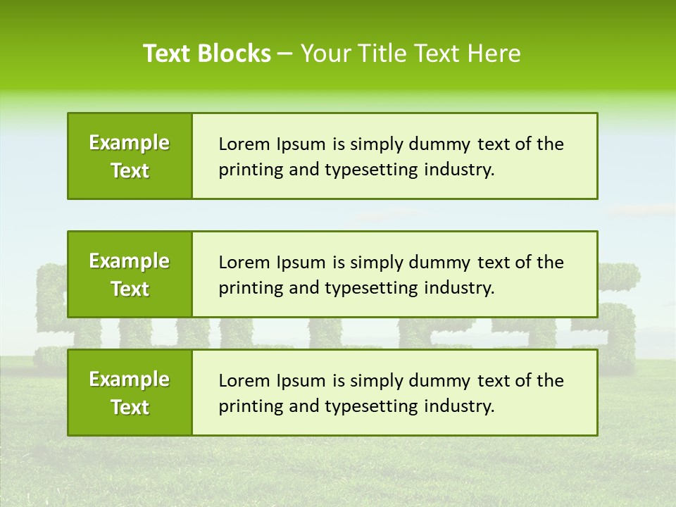 Hill Cleared Garden PowerPoint Template