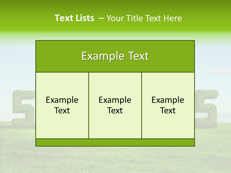 Hill Cleared Garden PowerPoint Template