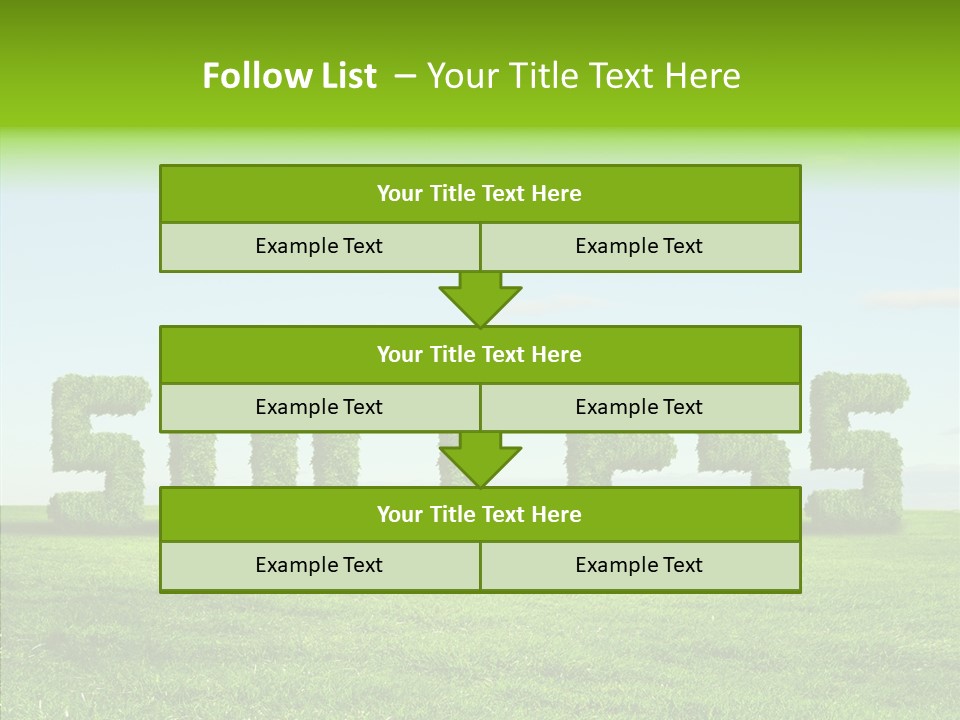 Hill Cleared Garden PowerPoint Template