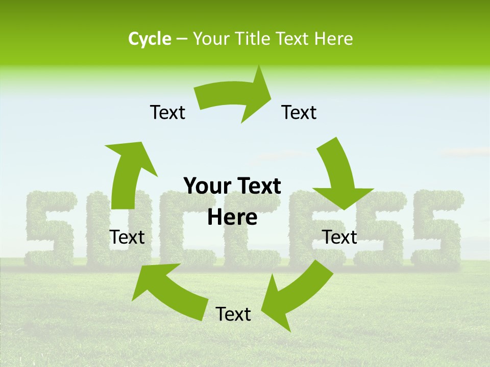 Hill Cleared Garden PowerPoint Template
