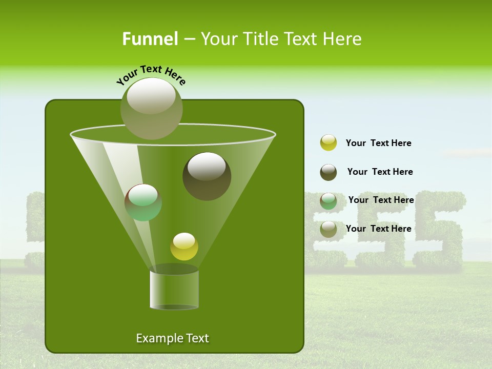 Hill Cleared Garden PowerPoint Template