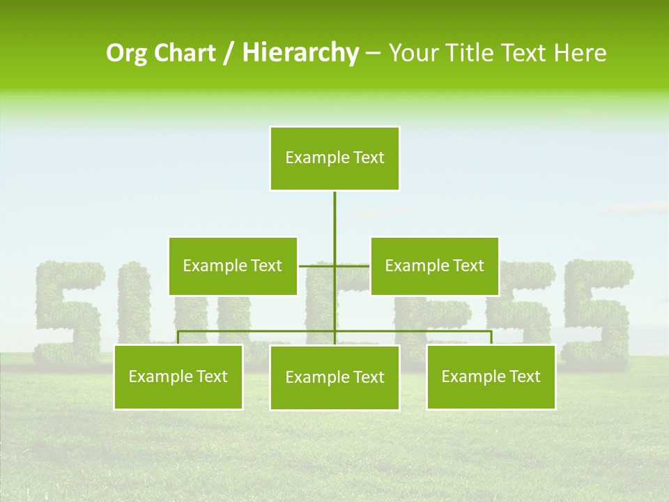 Hill Cleared Garden PowerPoint Template