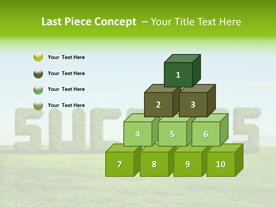 Hill Cleared Garden PowerPoint Template