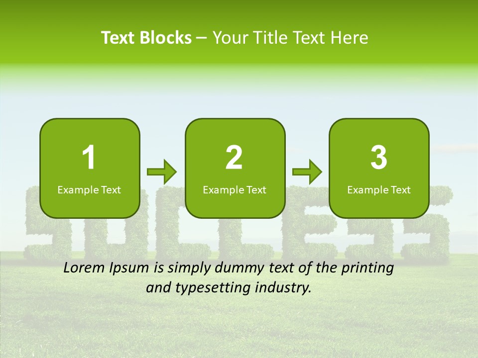 Hill Cleared Garden PowerPoint Template