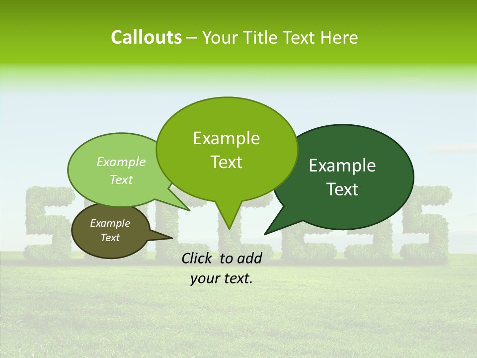 Hill Cleared Garden PowerPoint Template