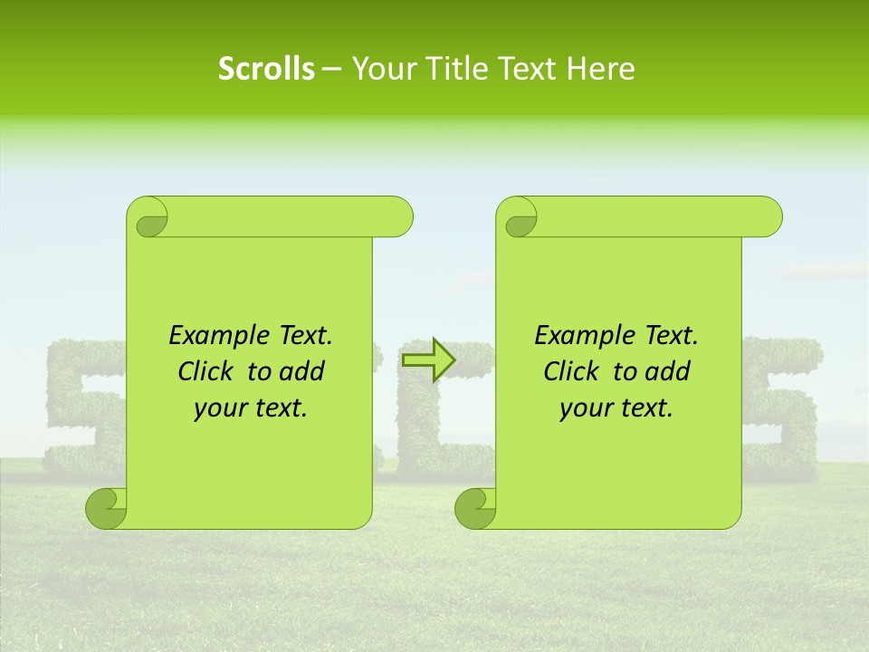 Hill Cleared Garden PowerPoint Template