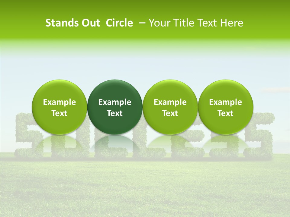 Hill Cleared Garden PowerPoint Template