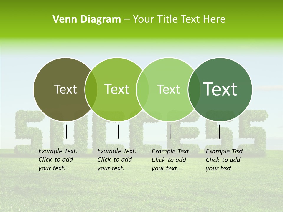 Hill Cleared Garden PowerPoint Template