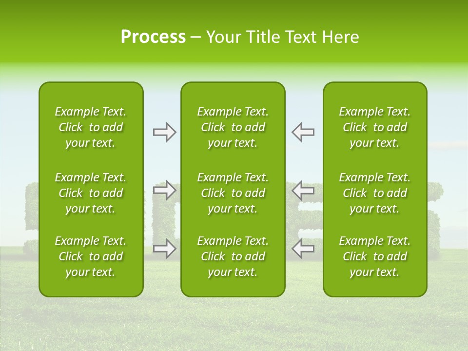 Hill Cleared Garden PowerPoint Template