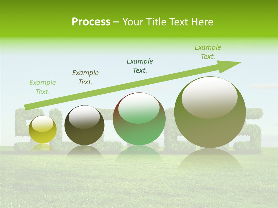 Hill Cleared Garden PowerPoint Template