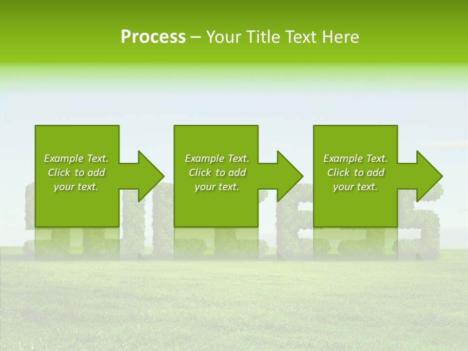 Hill Cleared Garden PowerPoint Template