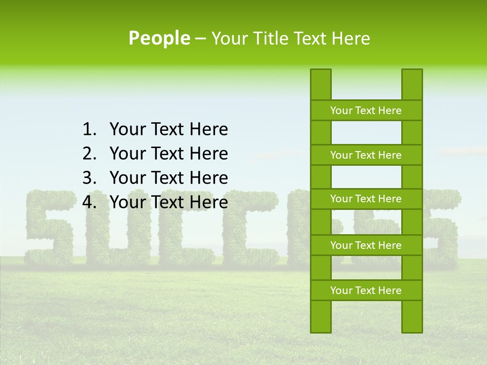 Hill Cleared Garden PowerPoint Template