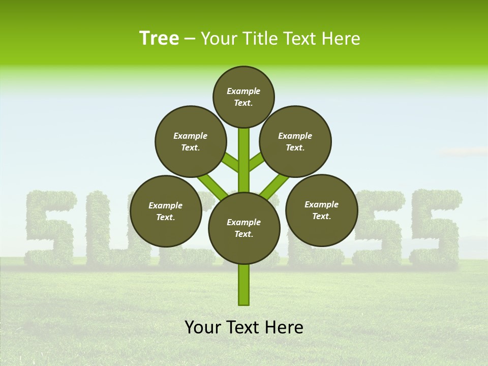 Hill Cleared Garden PowerPoint Template
