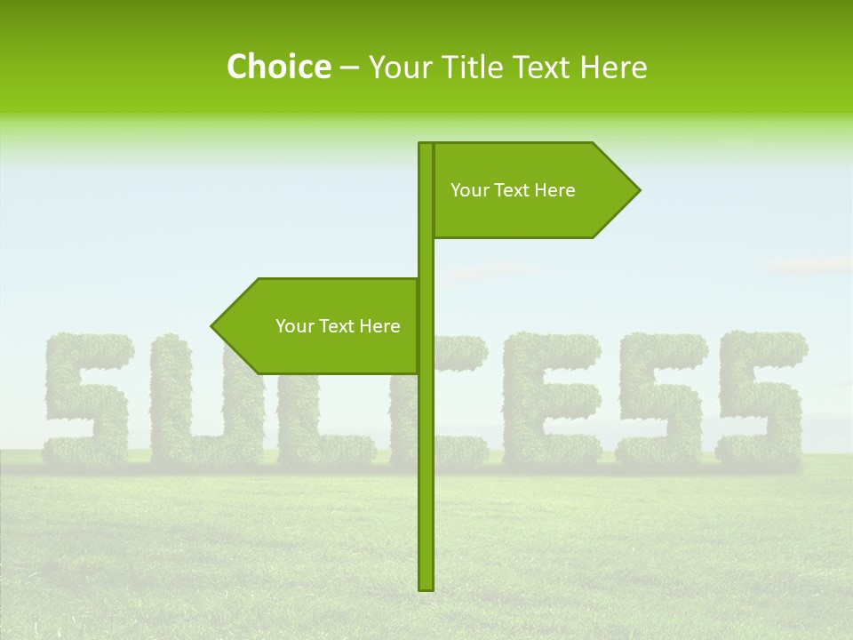 Hill Cleared Garden PowerPoint Template