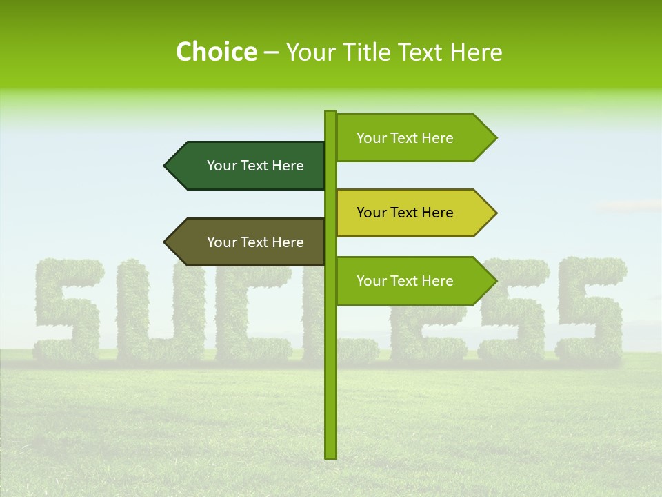 Hill Cleared Garden PowerPoint Template