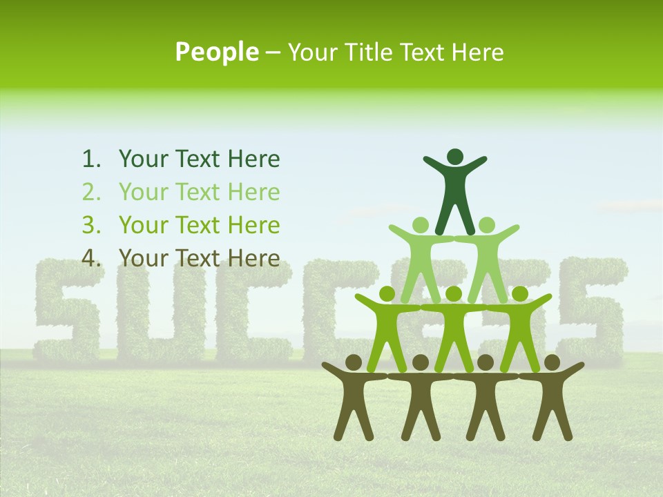 Hill Cleared Garden PowerPoint Template